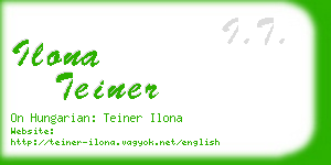 ilona teiner business card